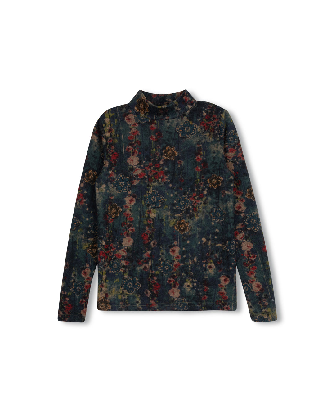 Layering Printed Turtleneck