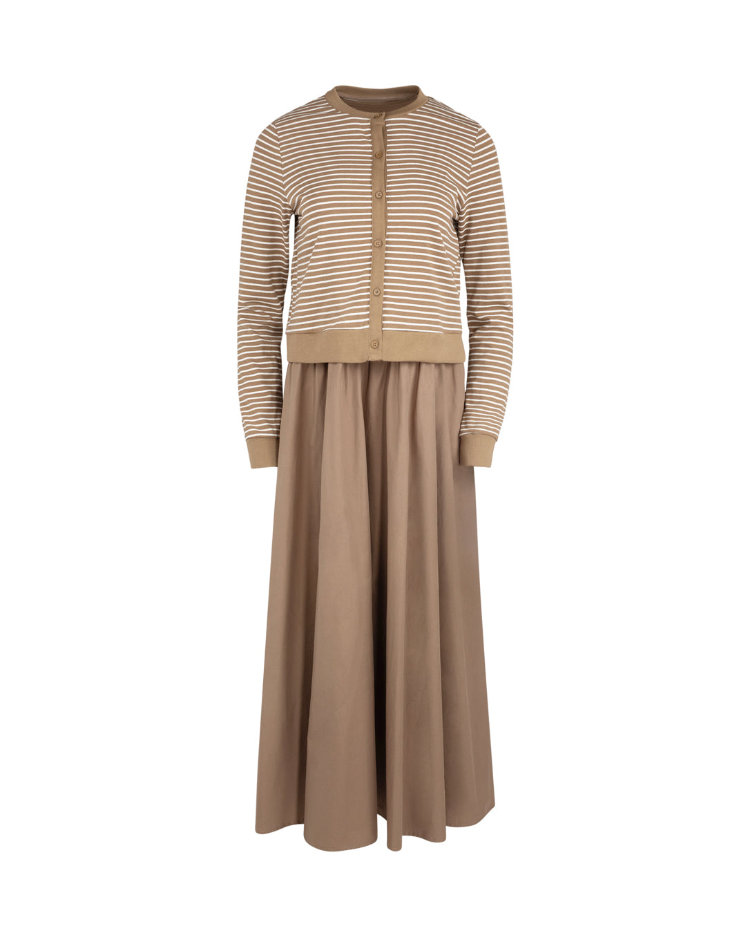 Mixed Media Cardigan Set - Junees