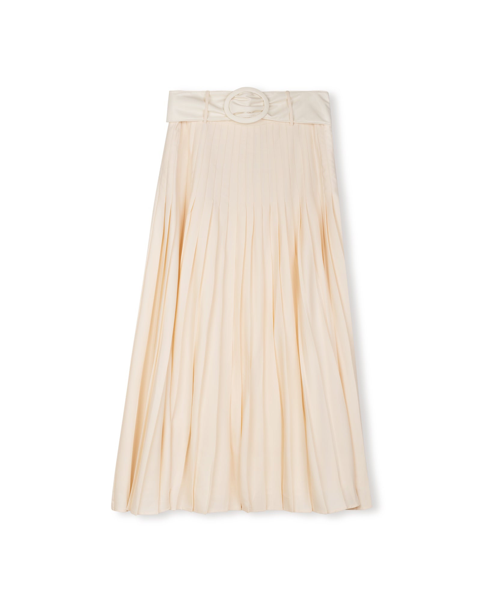 Thin Flowy Pleated Skirt - Junees
