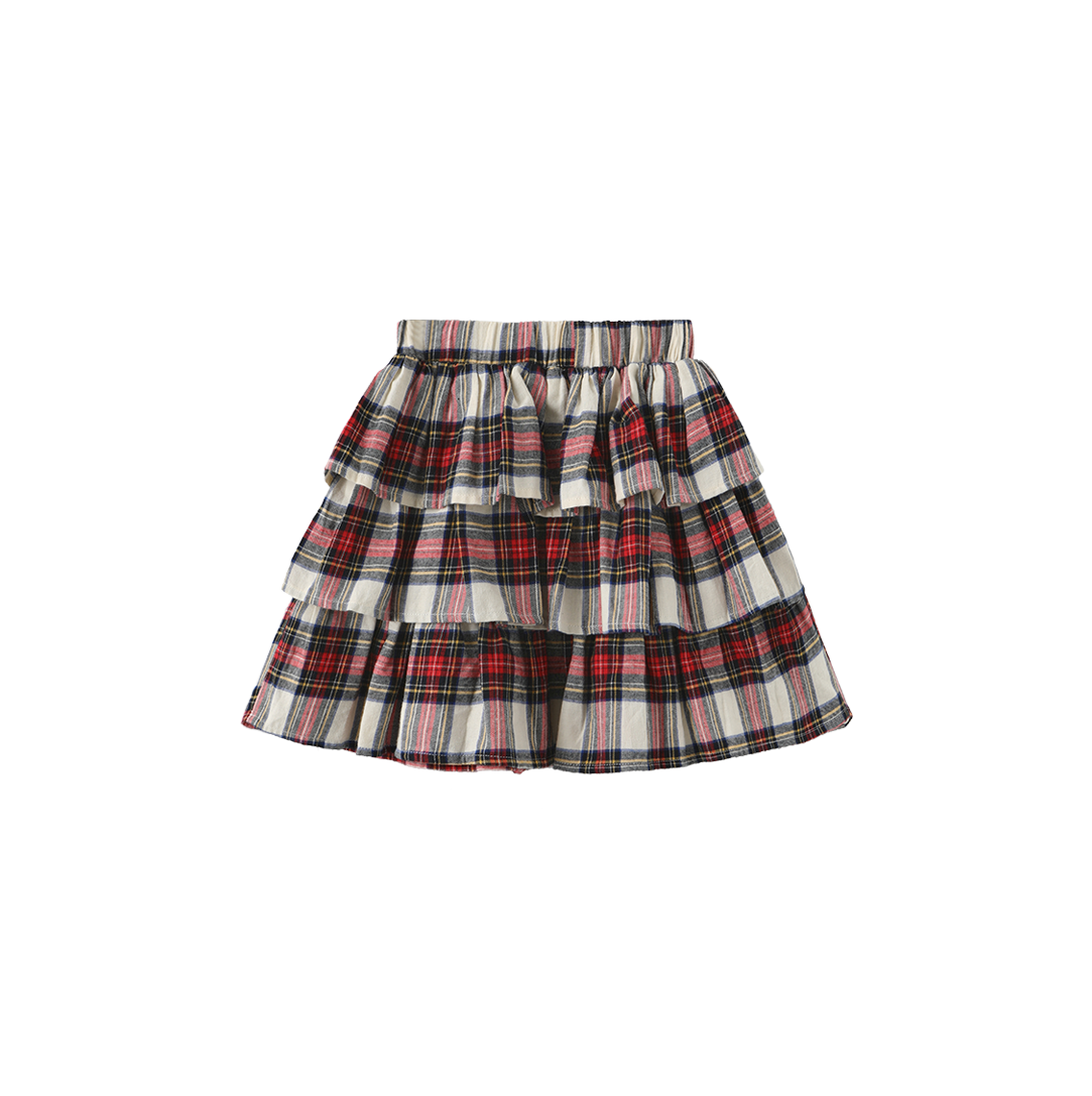 Fenny Plaid Ruffle Skirt
