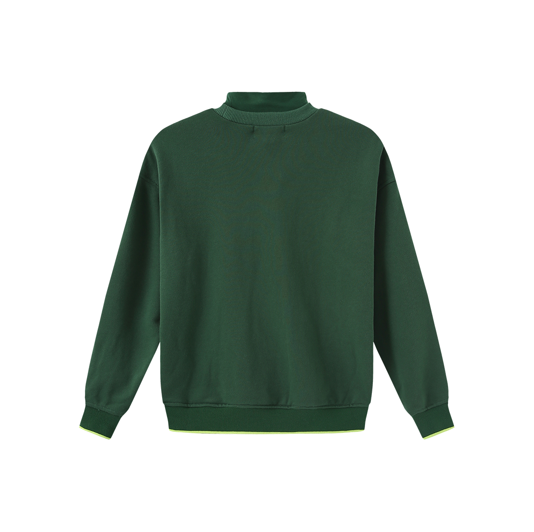 Attached Mock Neck Sweatshirt