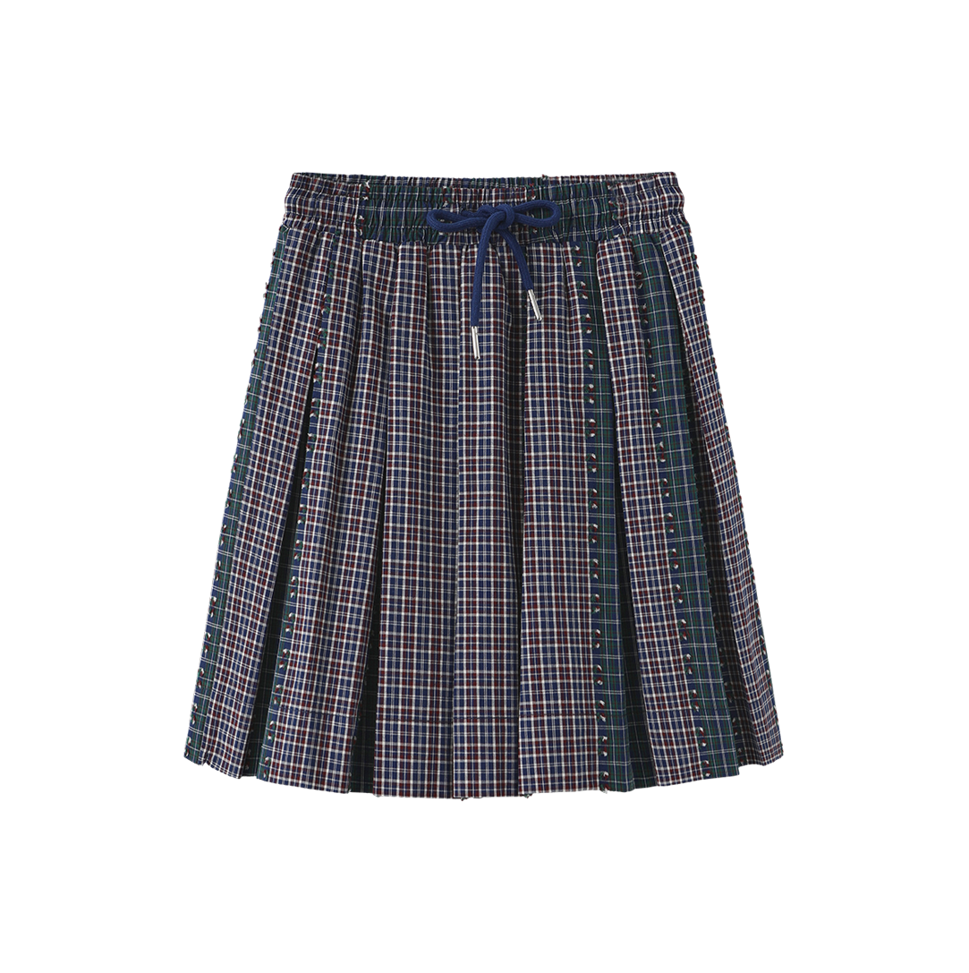 Larry Plaid Pleated Skirt