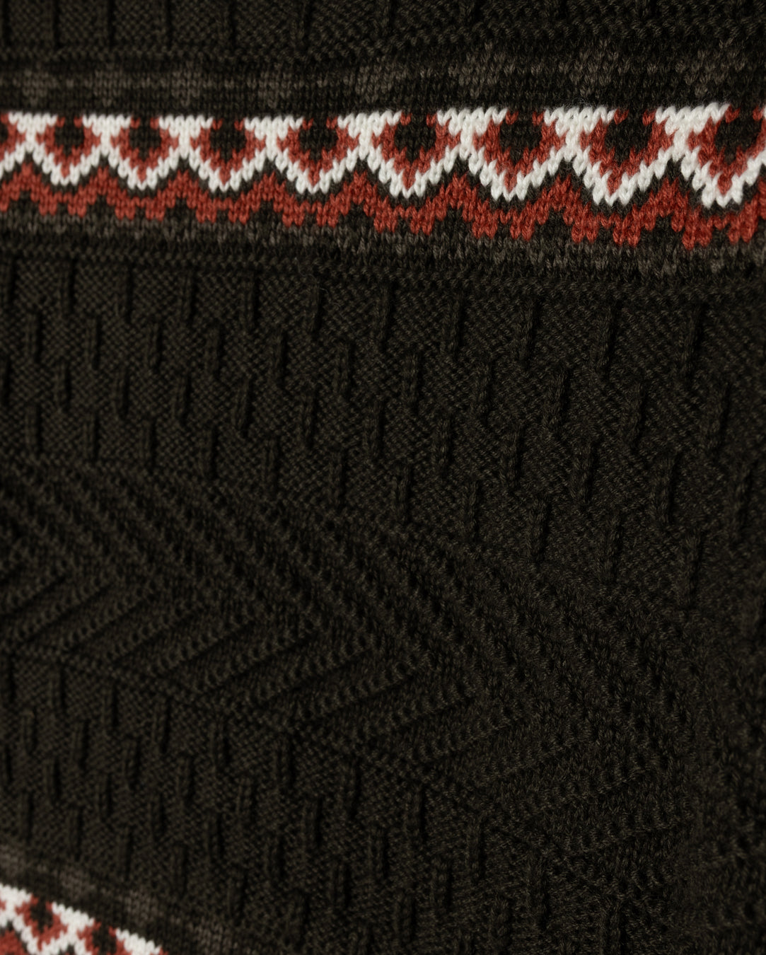 Small Fair Isle Knit Pattern Sweater