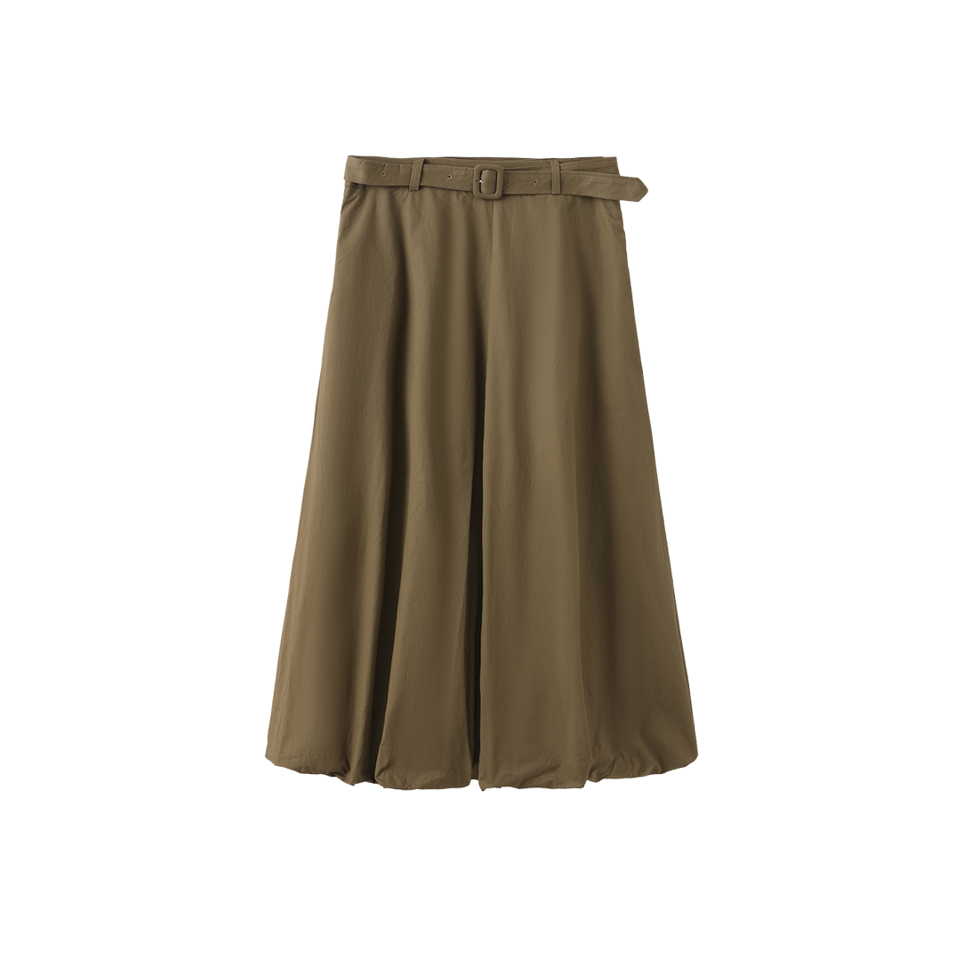 Thick Poplin Bubble Skirt