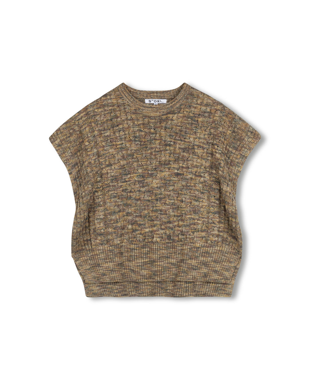 Braided Knit Vest