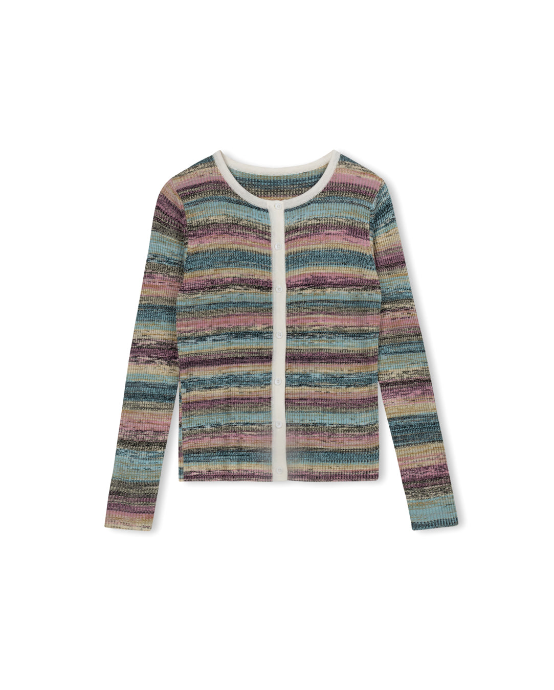 Striped Cardigan Tee