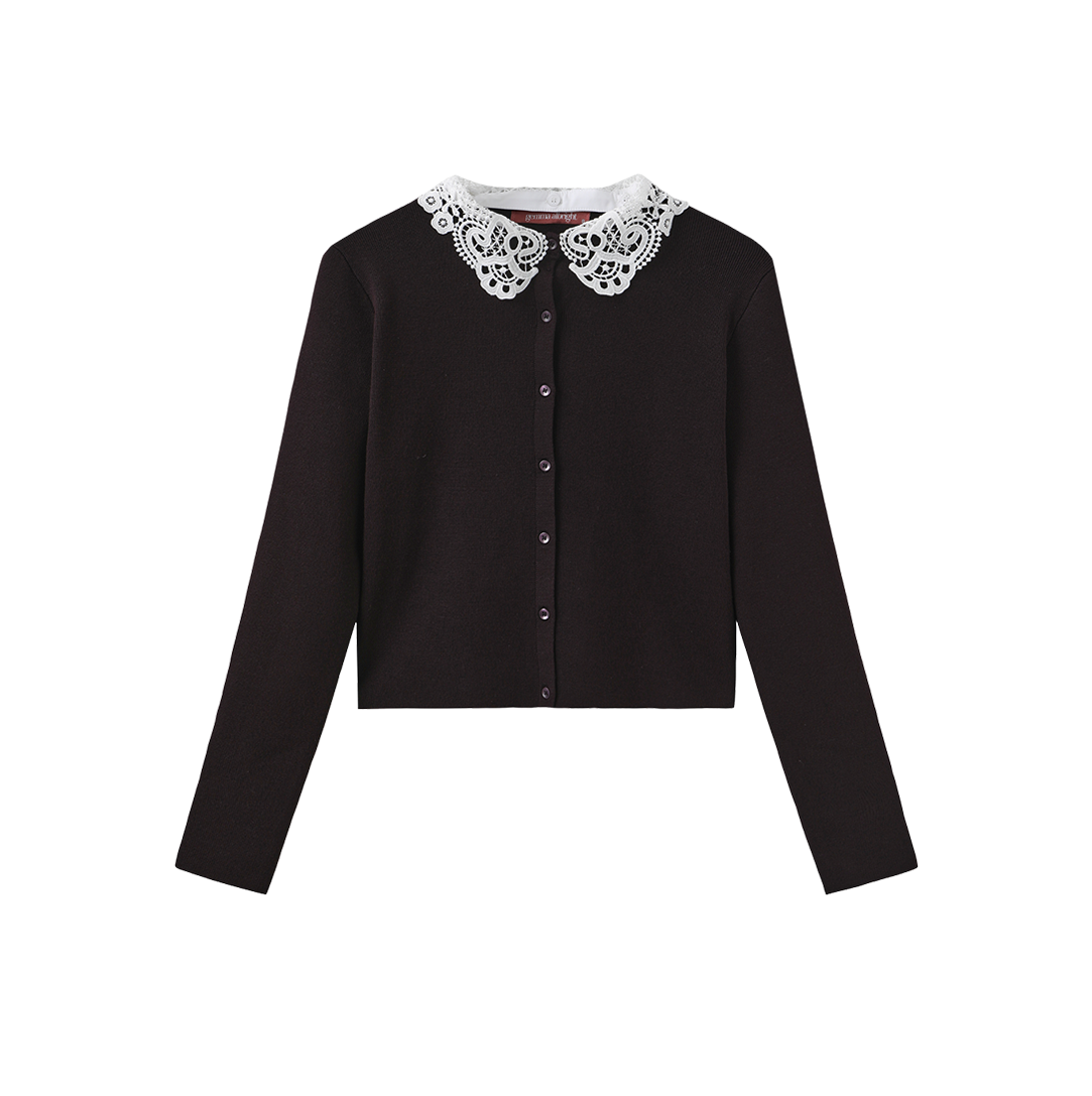 Lace Collar Cardigan