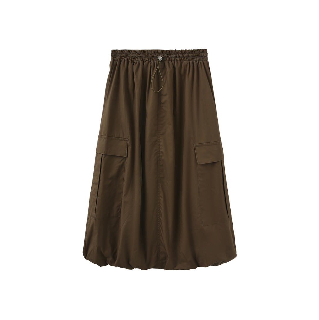 Bubble Hem Pocket Skirt