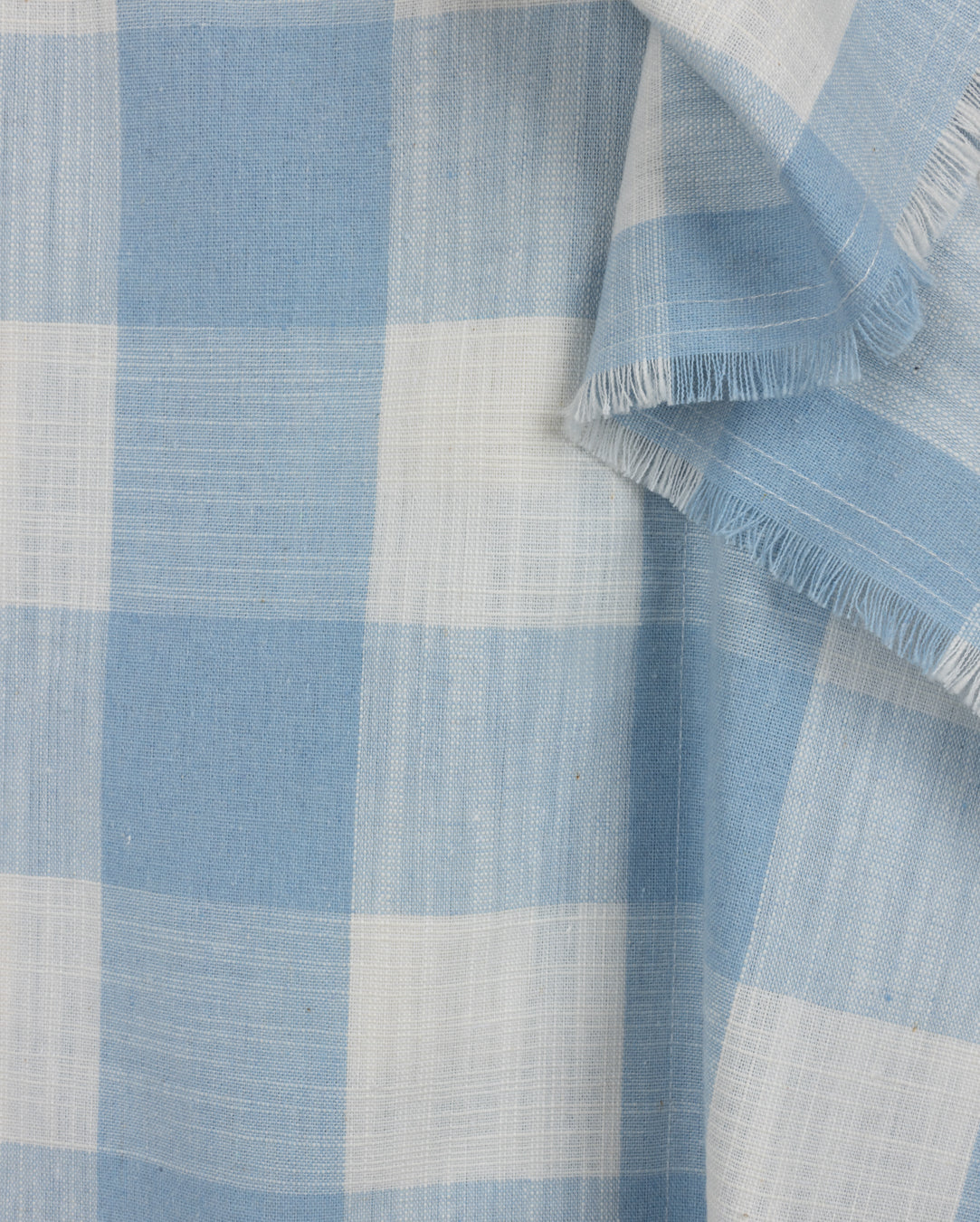 Plaid Linen Wrap Skirt