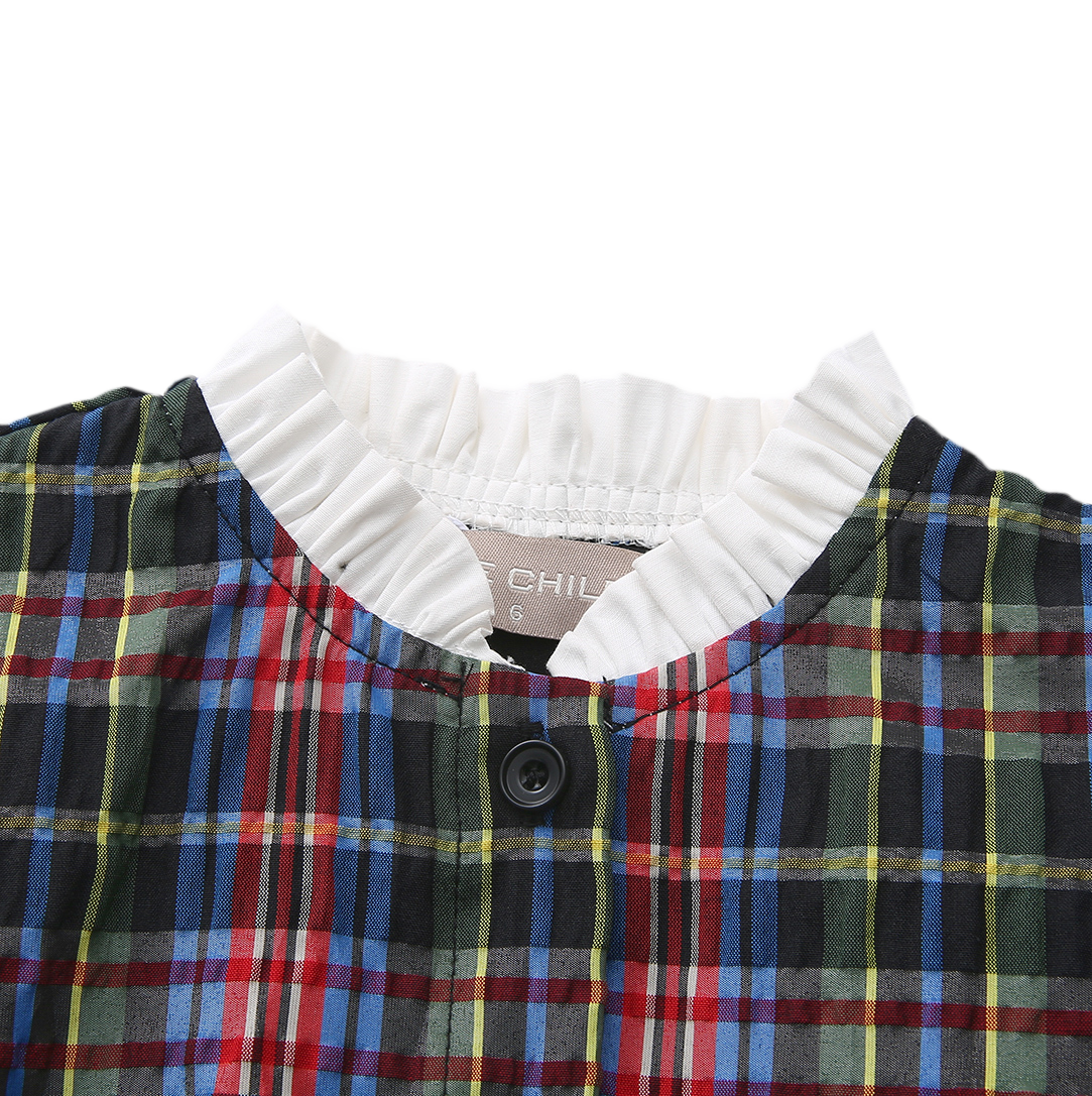 Plaid Bumpy Blouse