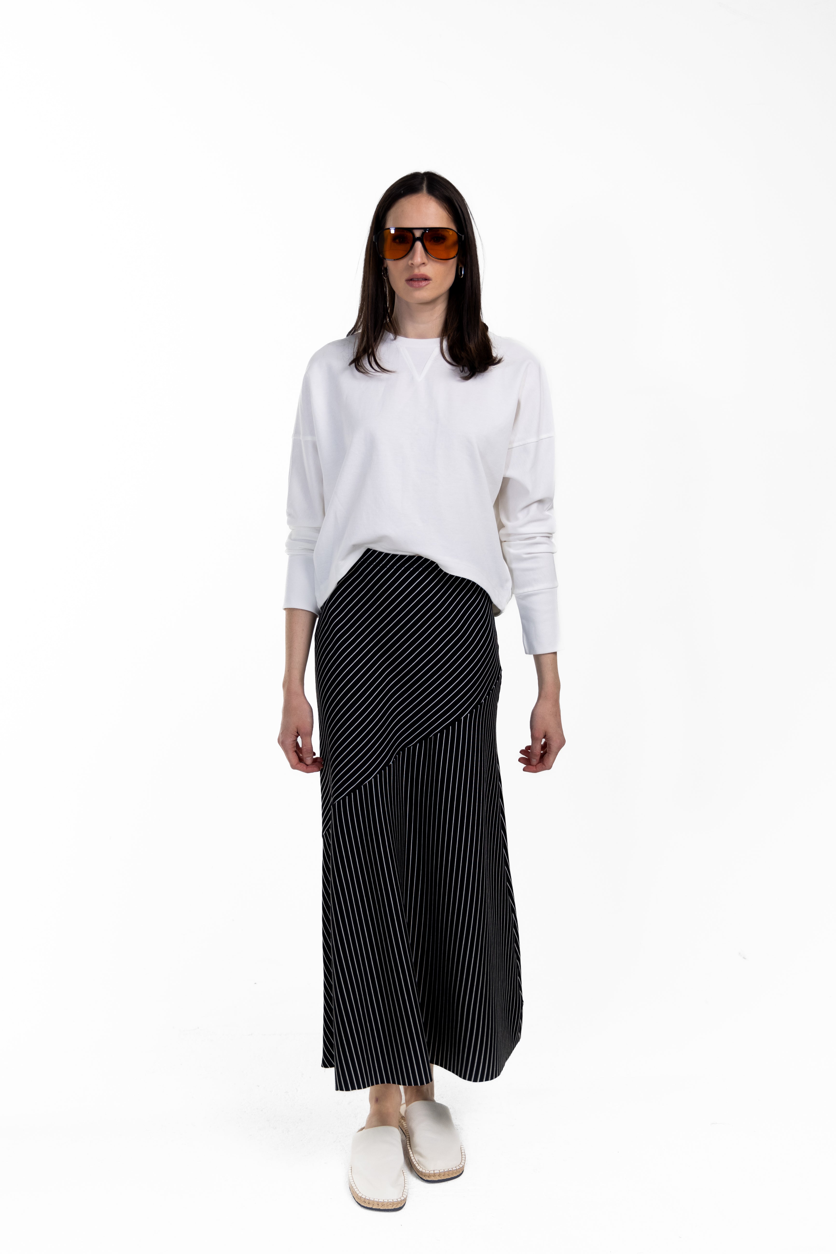 Stretchy Soft Maxi Skirt - Junees