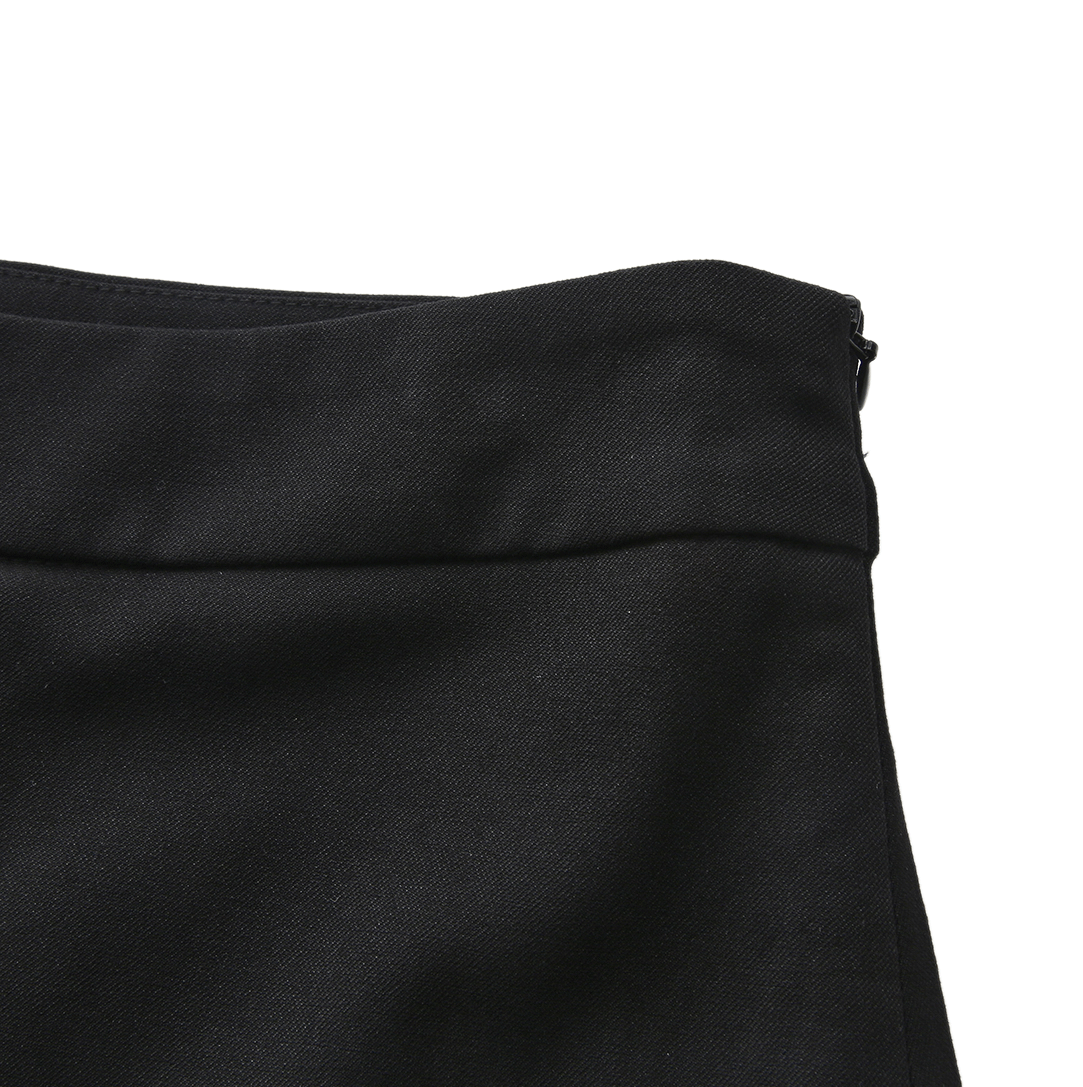 Front Kick Pleat Suit Skirt