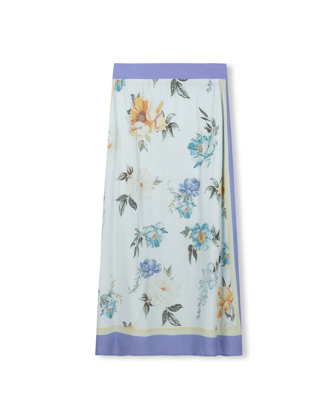 Silk Printed Detailed Skirt - Junees