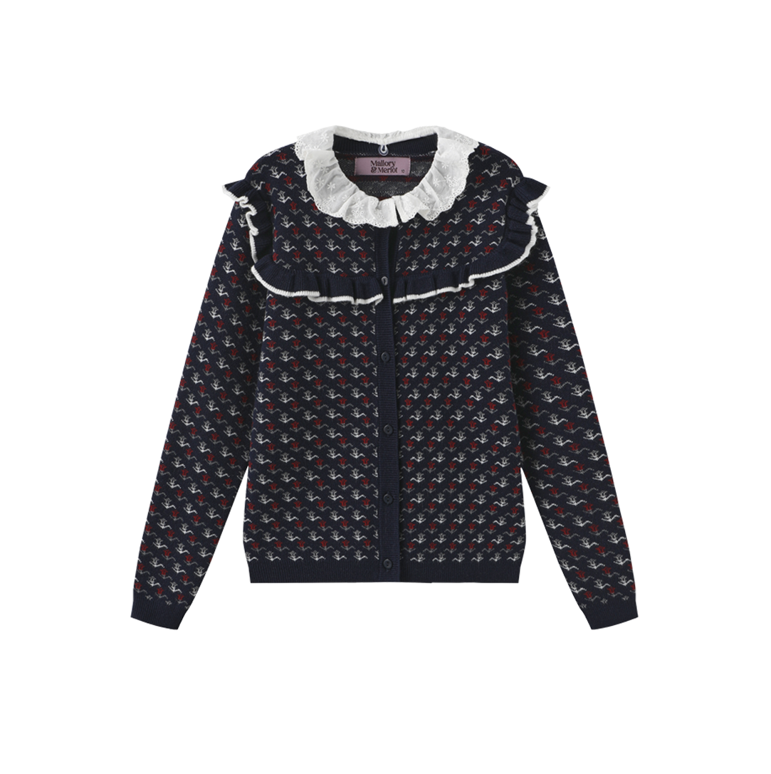 Bella Detail Print Knit Sweater