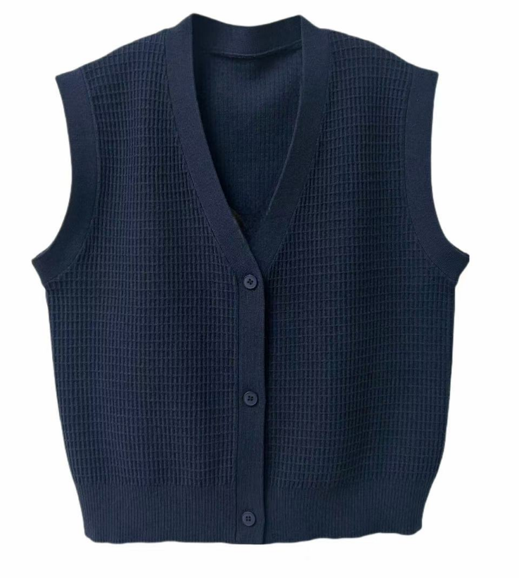 Cocos Waffle Knit Vest W-21697