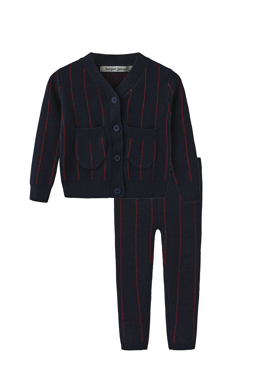 Pilro Pinstripe Knit Set