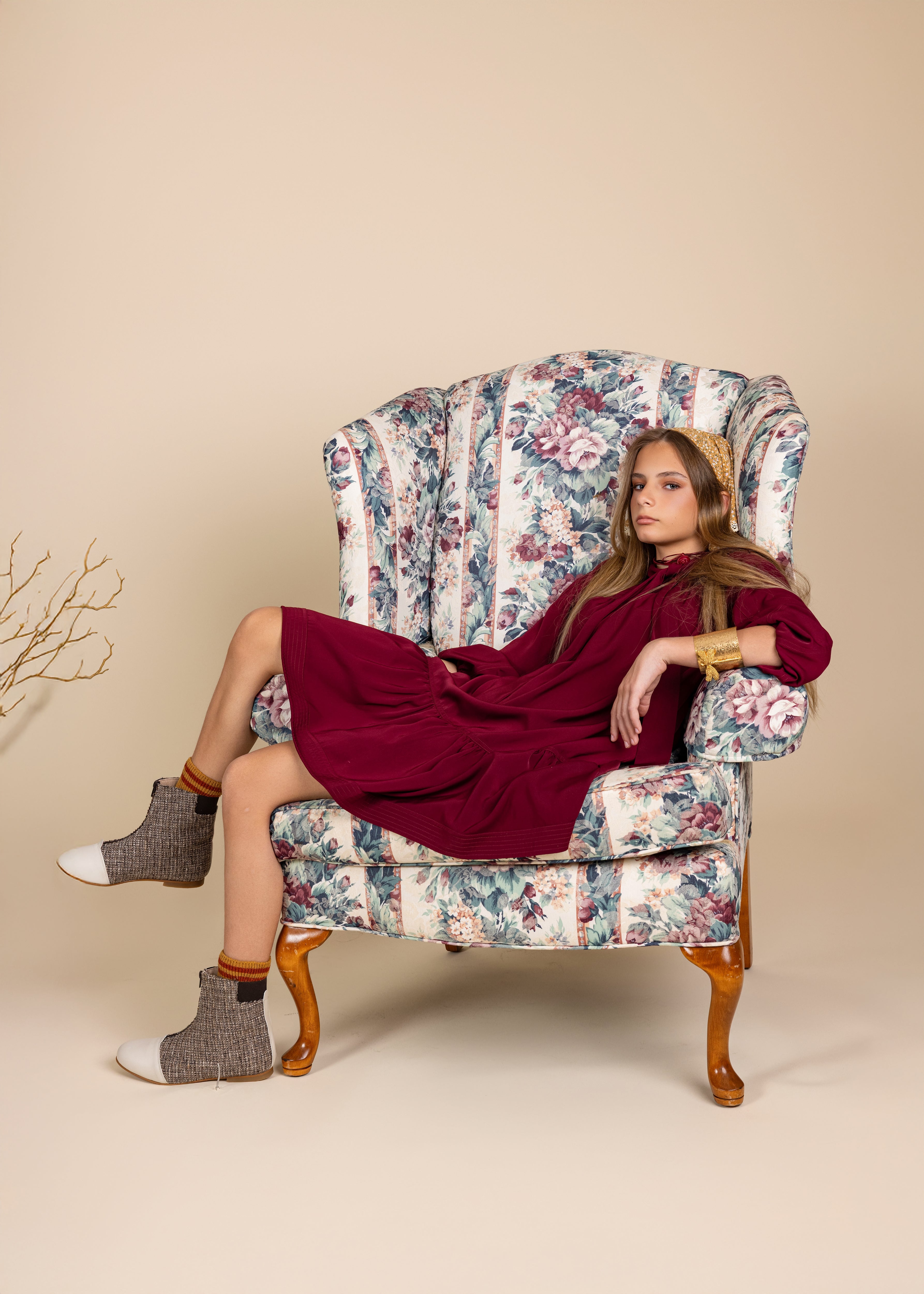 Silk Seamed Detail Dress