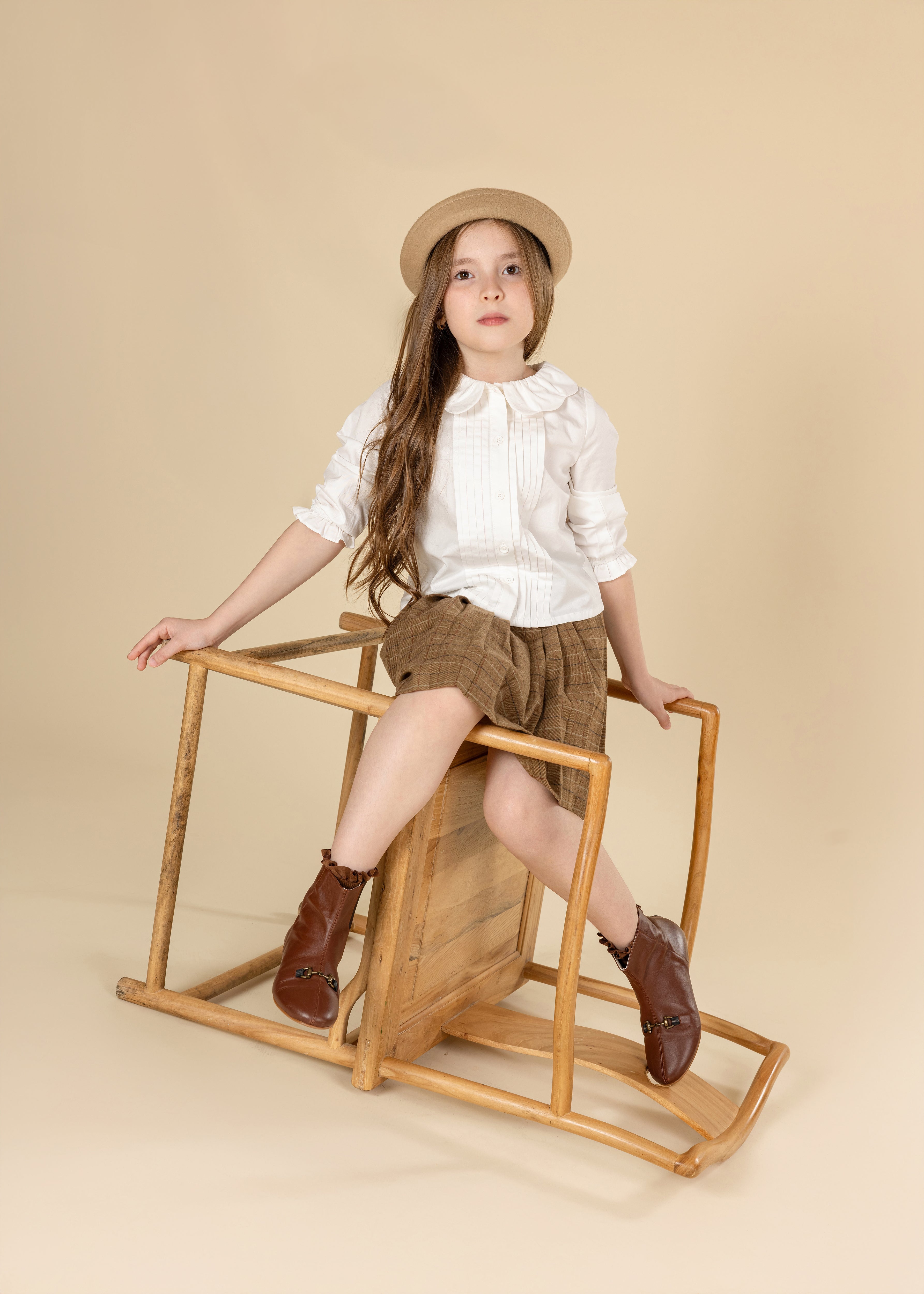 Loft Plaid Pleated Skirt