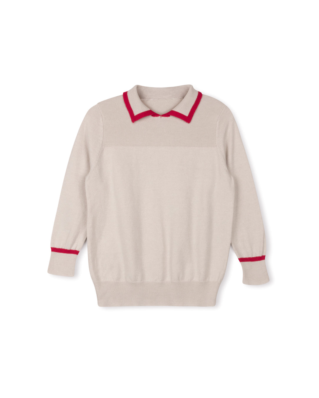 Tilly Pointelle Collared Sweater