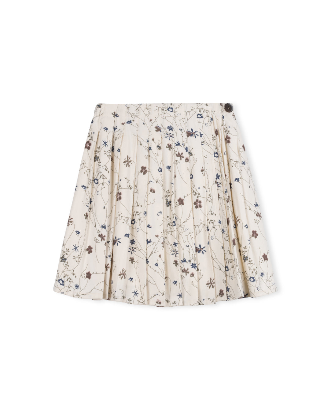 Betty - Floral Wrap Pleated Skirt