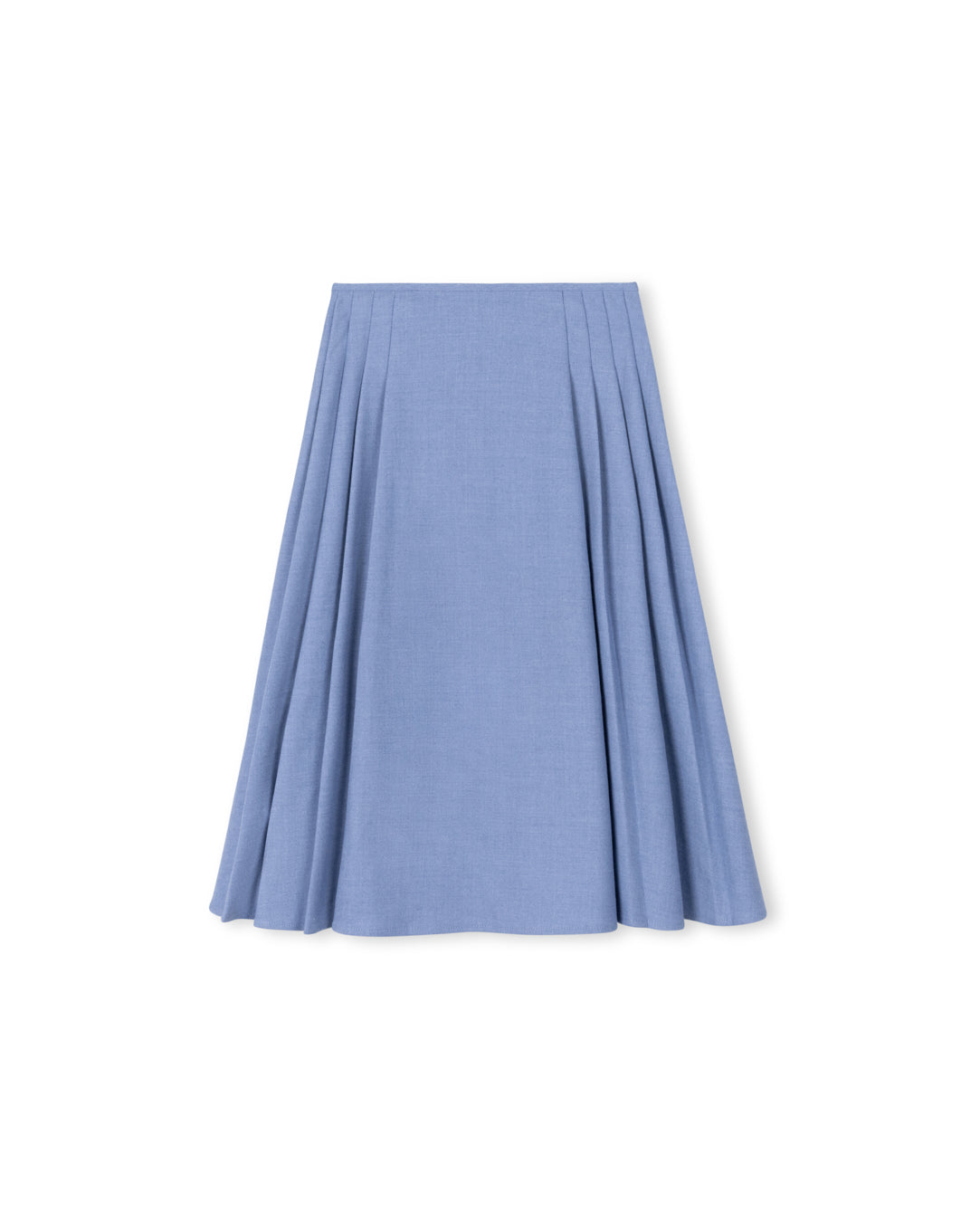 Joan - Wool Side And Back Pleated Skirt