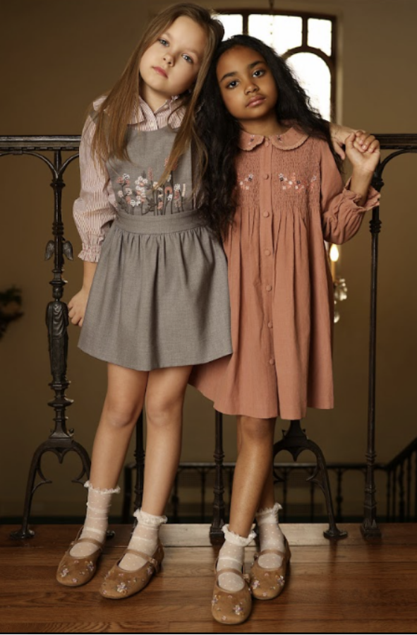 Peer Smocked Top Button Down Dress