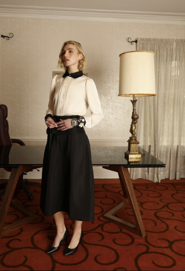 Drop Waist Taffeta Bow Skirt