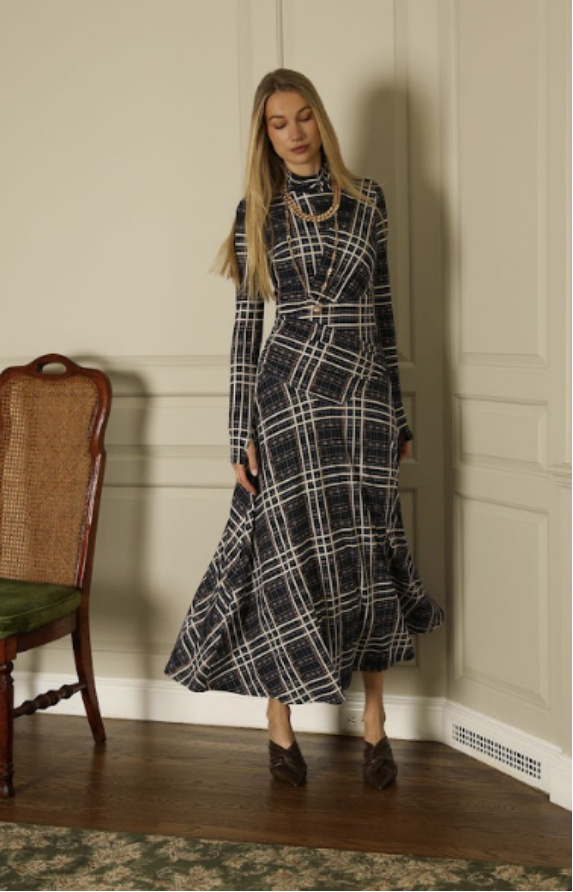 Criss Cross Waisted Maxi Dress