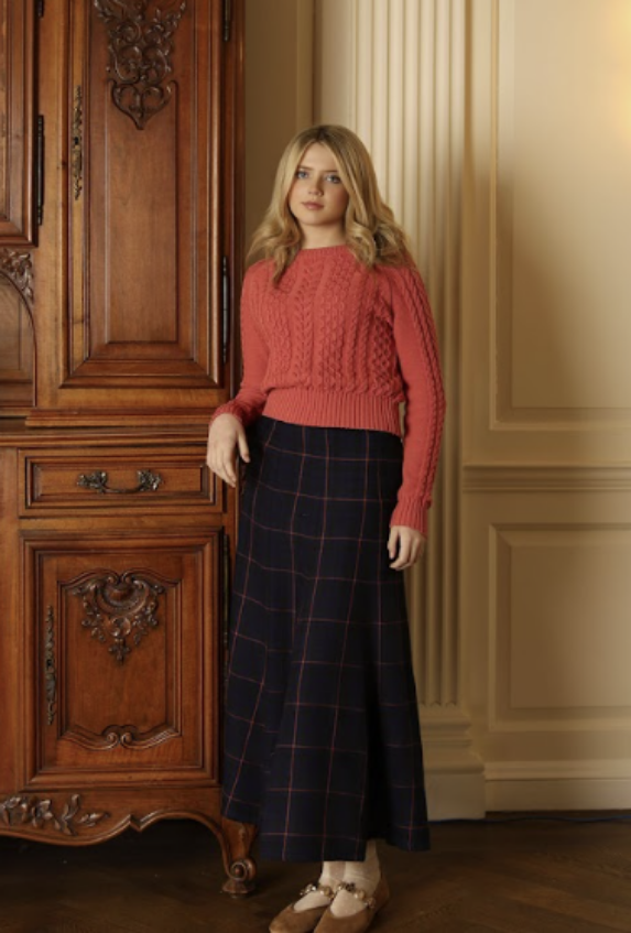 Cable Knit Ribbed Sweater
