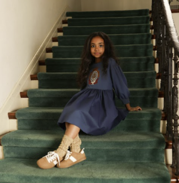 Miles Embroidered Emblem Dress
