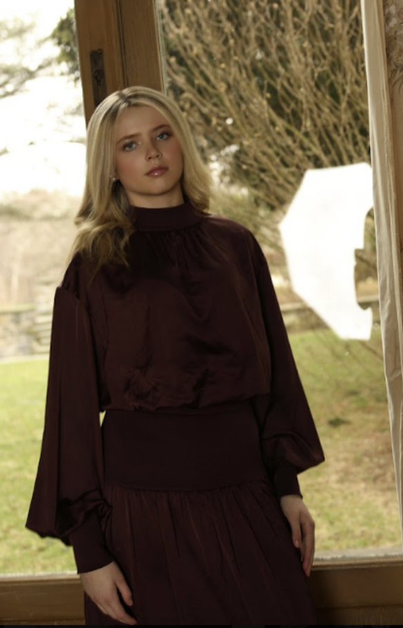 Hypnotic Knit Silk Skirt