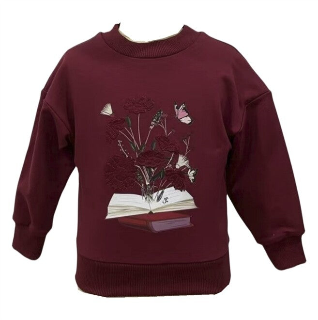 Book Sketch Girl Sweatshirt