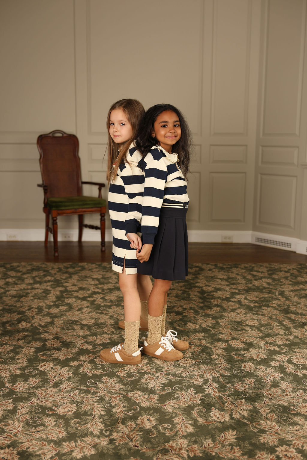 Trill Striped Sweatshirt Dress