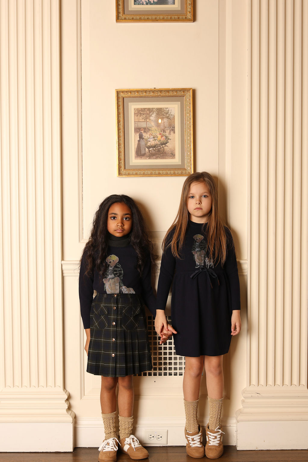 Tanvi Contrast Neck Dress