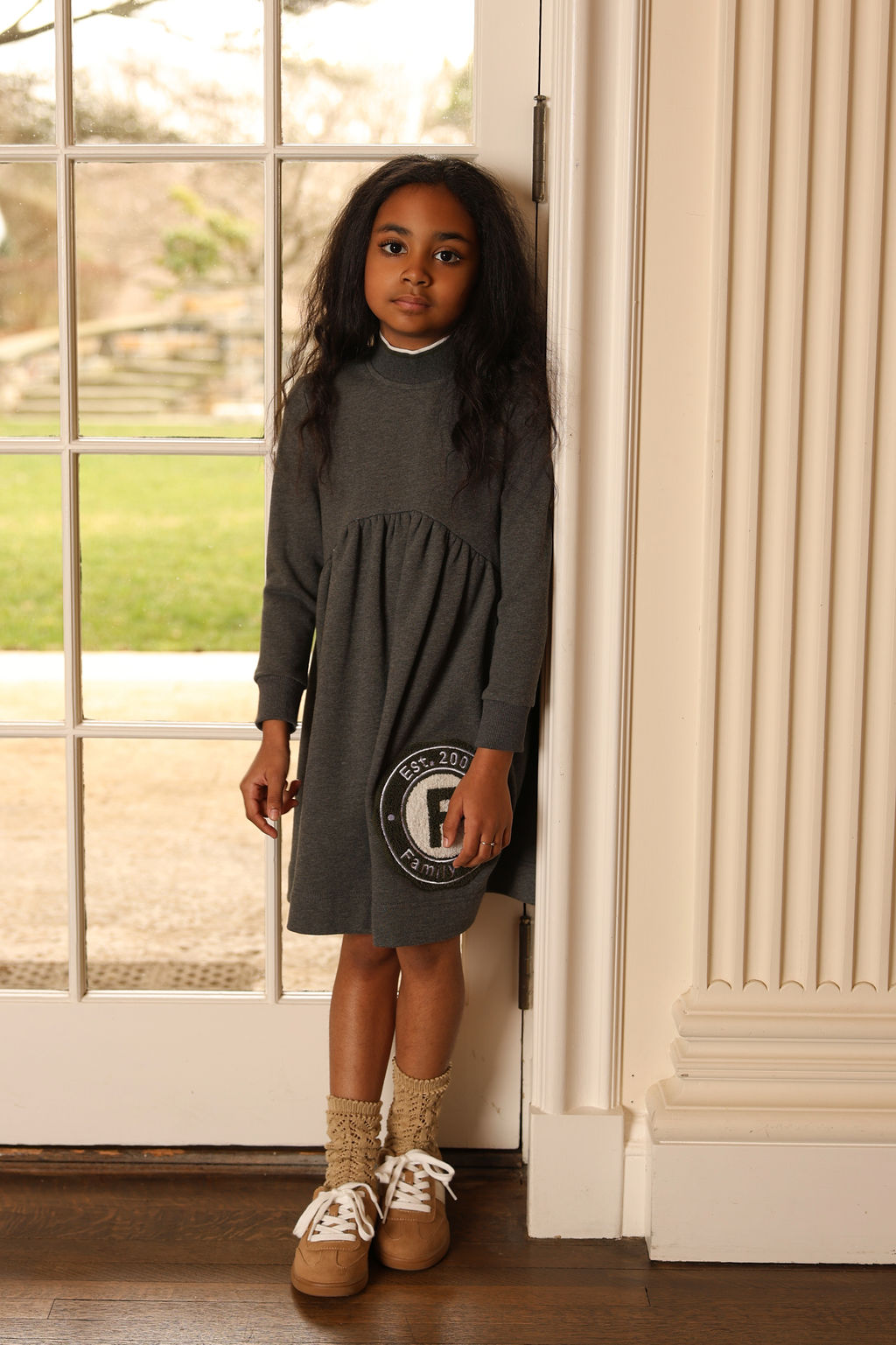 Mila Crest Sweatshirt Dress