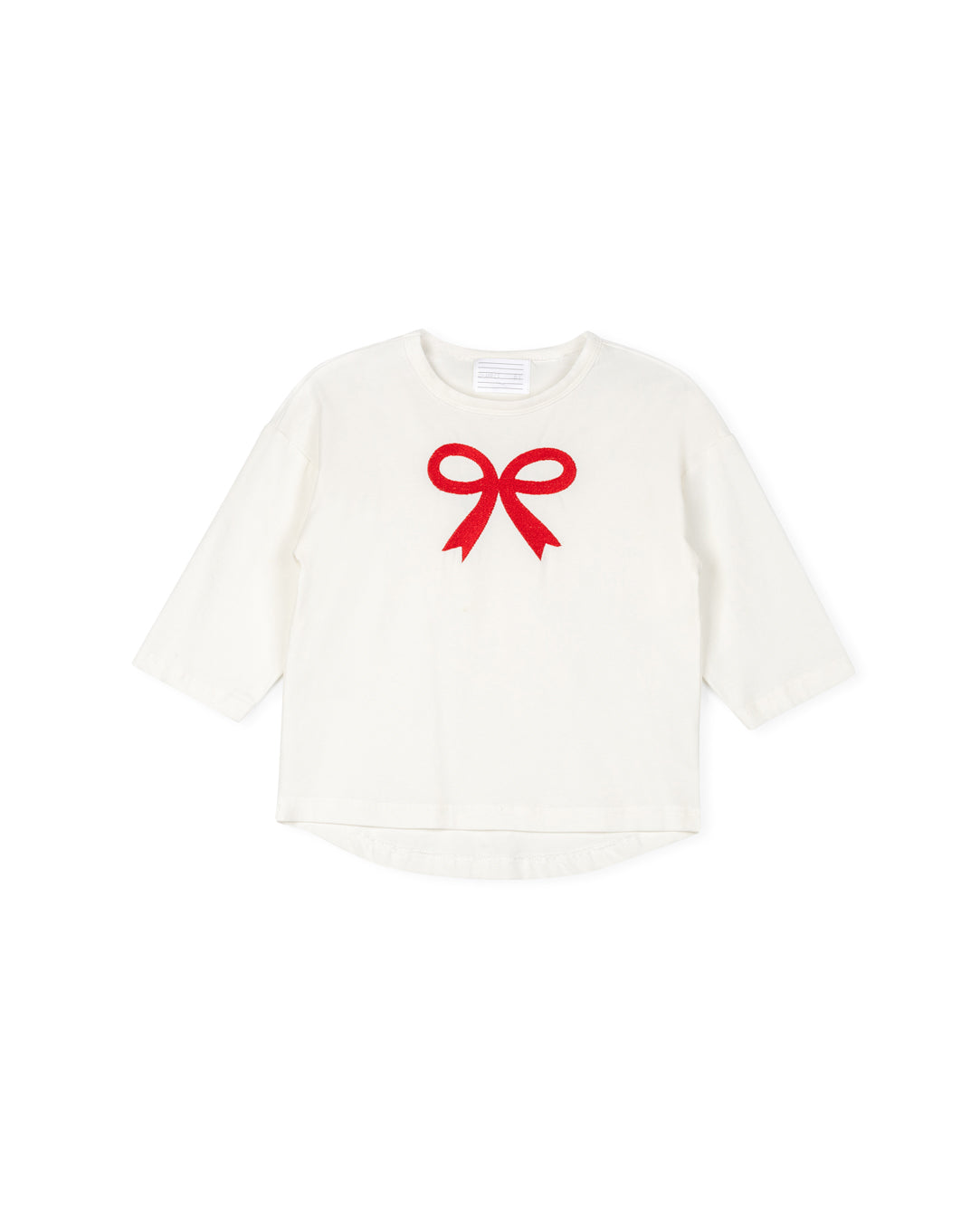 Embroidered Bow Dolman Tee