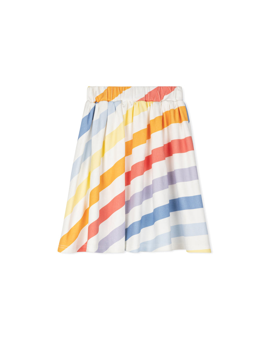Rainbow Striped T-shirt Skirt