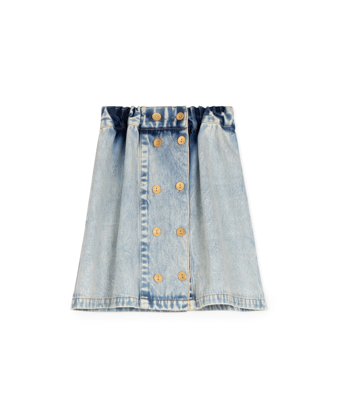 Pelly - Wood Button Down Skirt