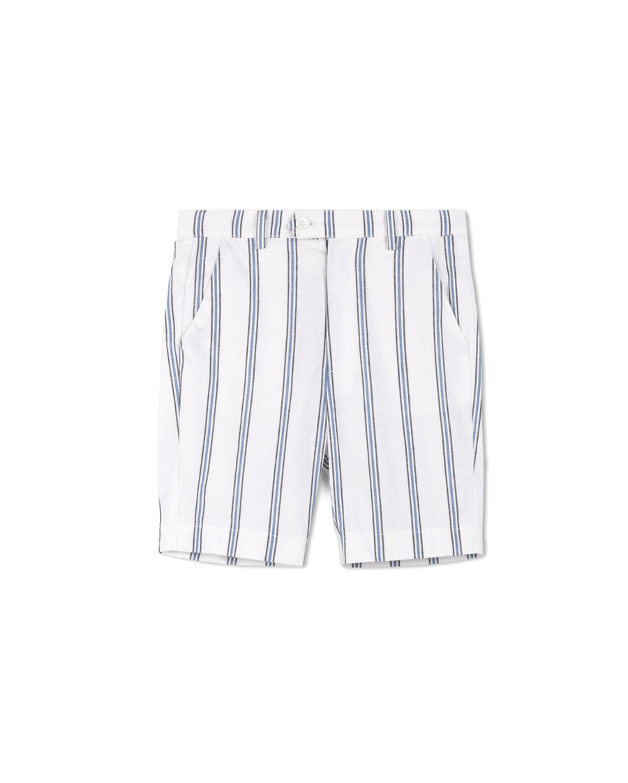 Multi Stripe Linen Shorts