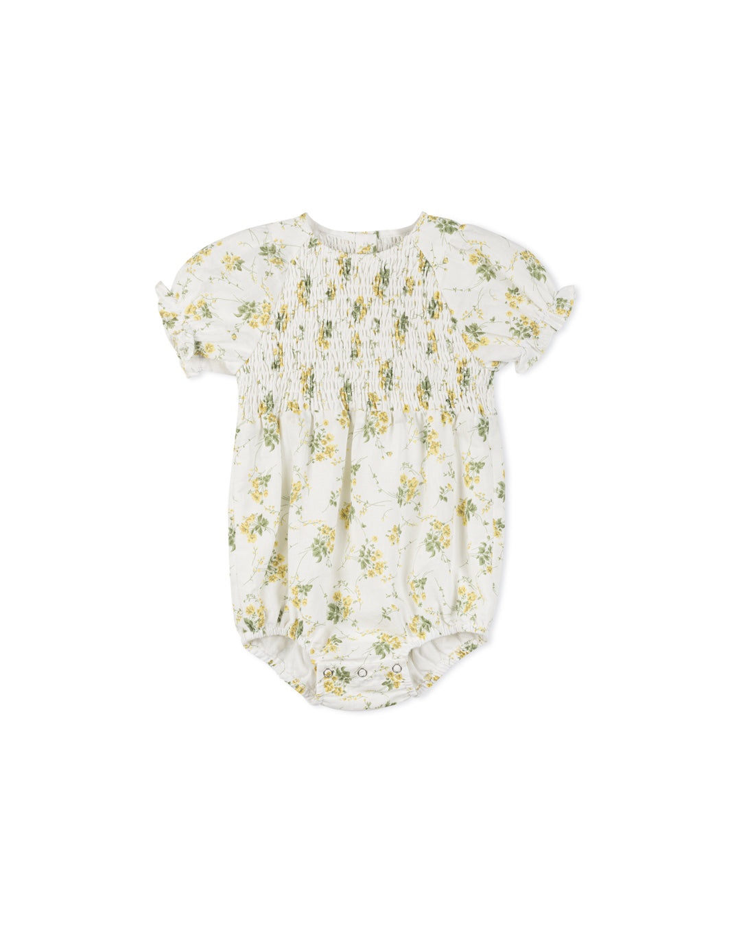 Gable - Vintage Floral Printed Smocking Romper