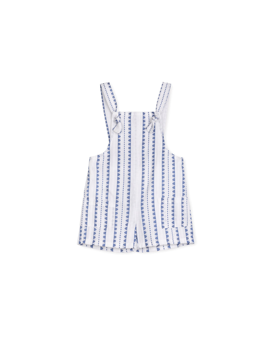 Claire - Scalloped Embroidery Overalls
