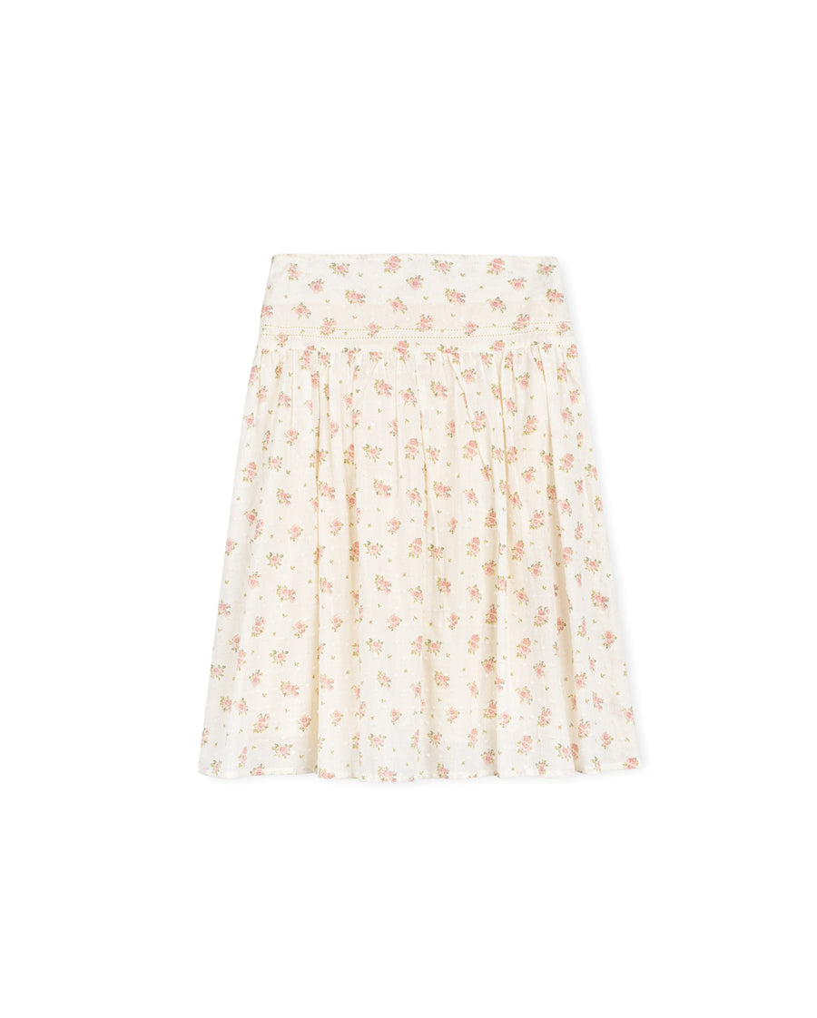Derry - Dotted Floral Printed Skirt