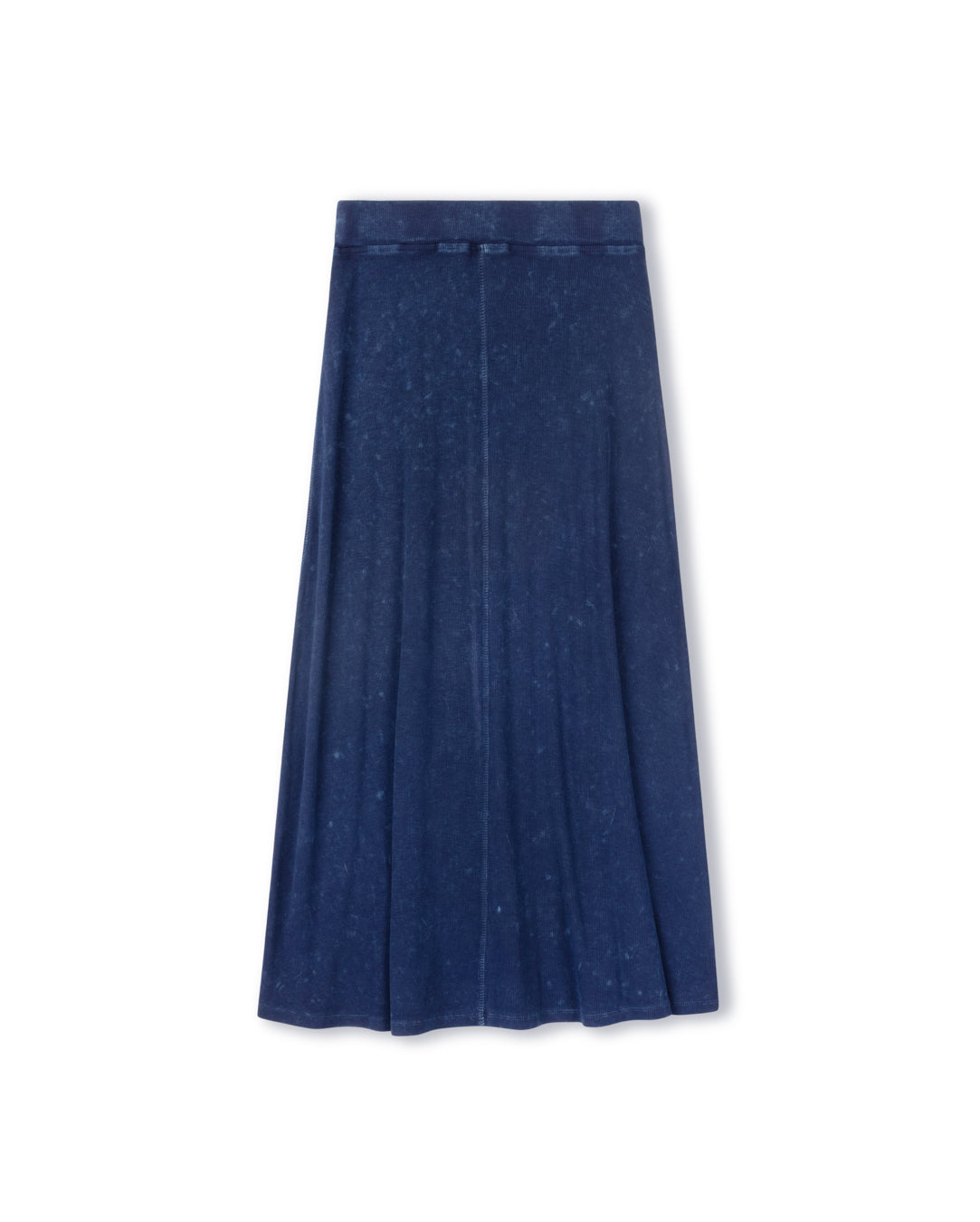 Mineral Wash A-line Ribbed Maxi Skirt