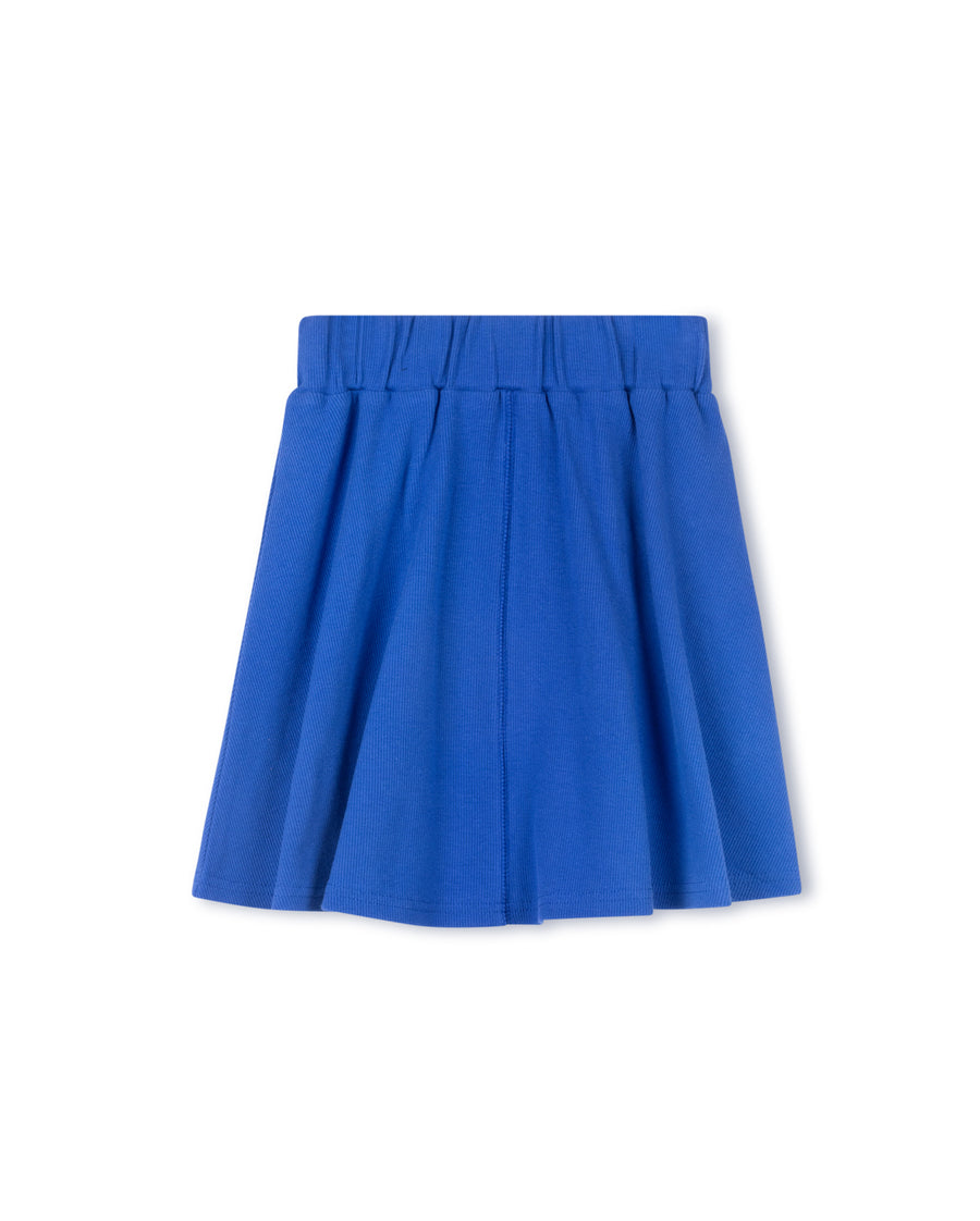 Basic Ribbed A-line Skirt