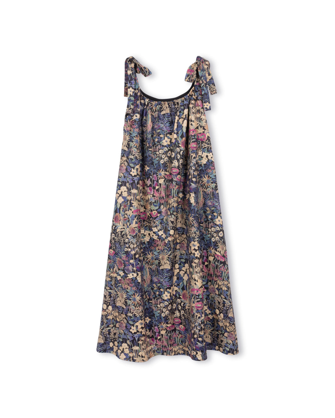 Floral Printed Sleeveless Robe