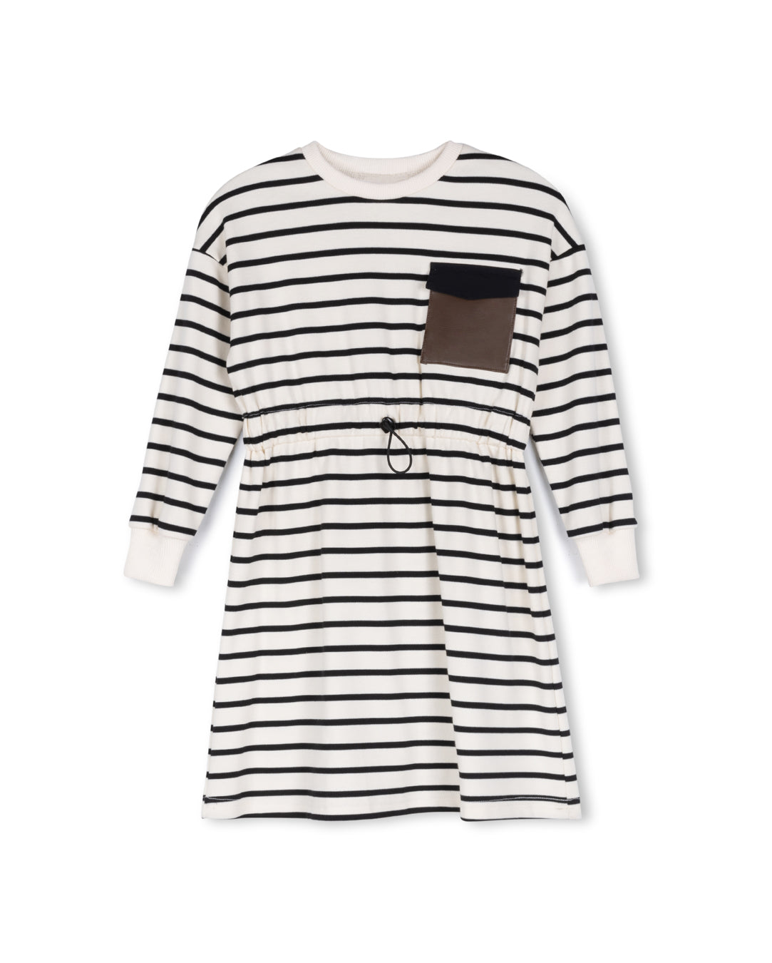 Ben - Striped Sweatshirt Waisted Dress