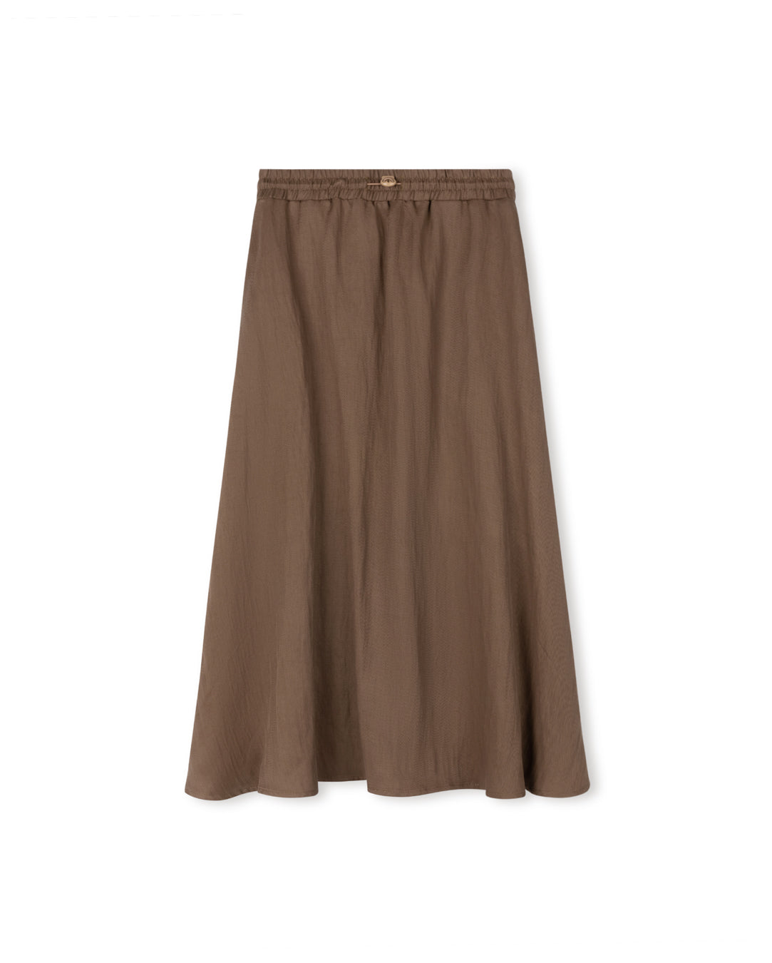 Cupro Seamed Toggle Skirt