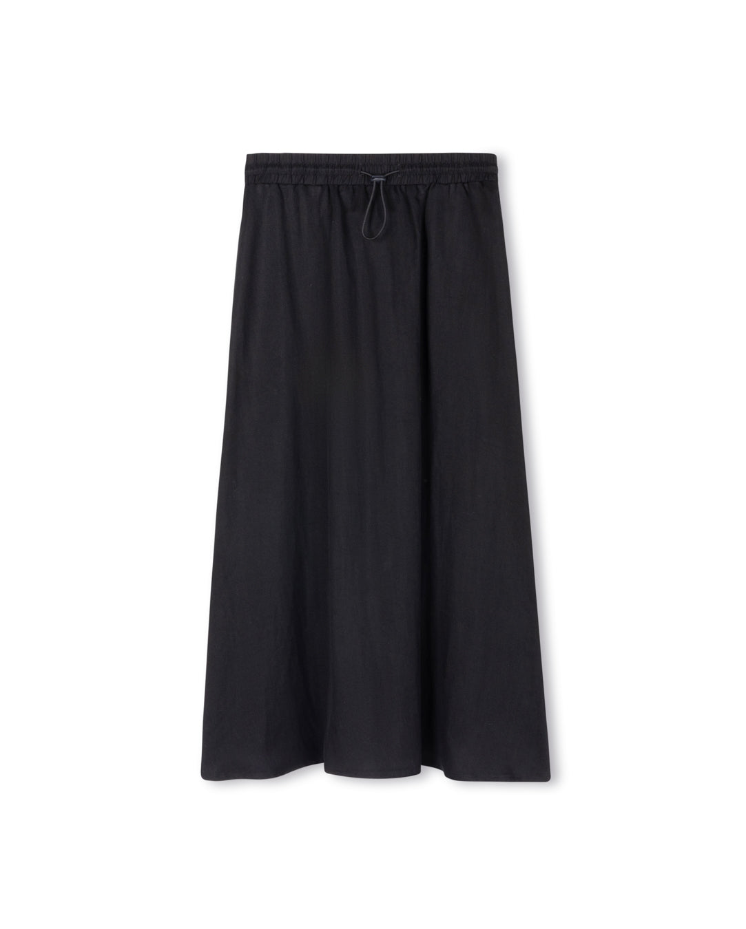 Cupro Seamed Toggle Skirt