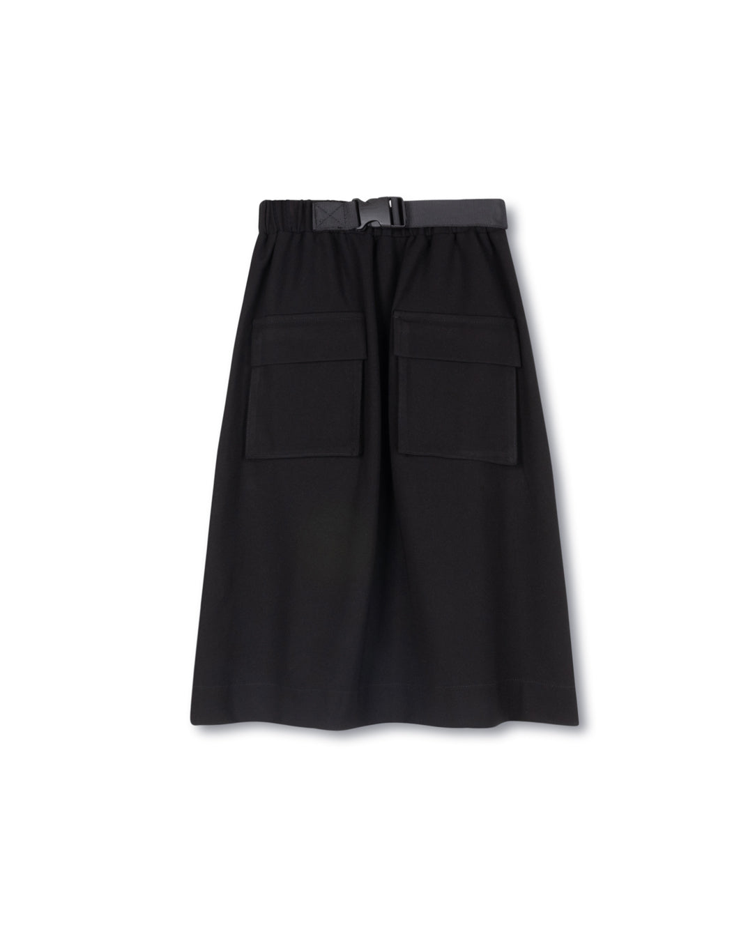 Ponte Pocket Buckle Waisted Skirt