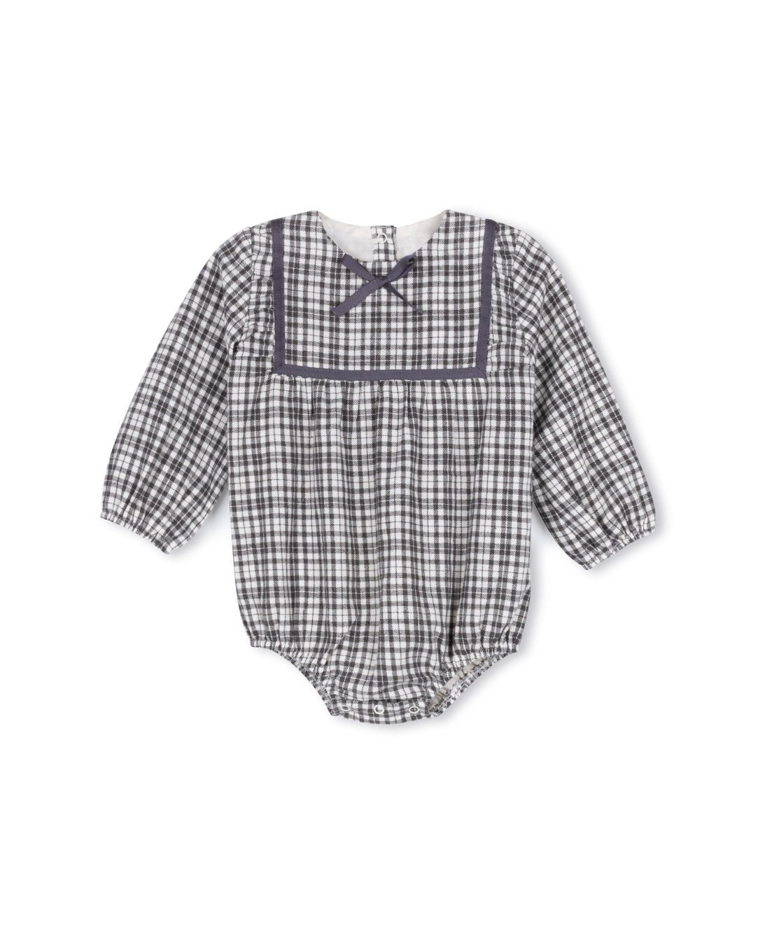 Trail - Plaid Square Bib Romper